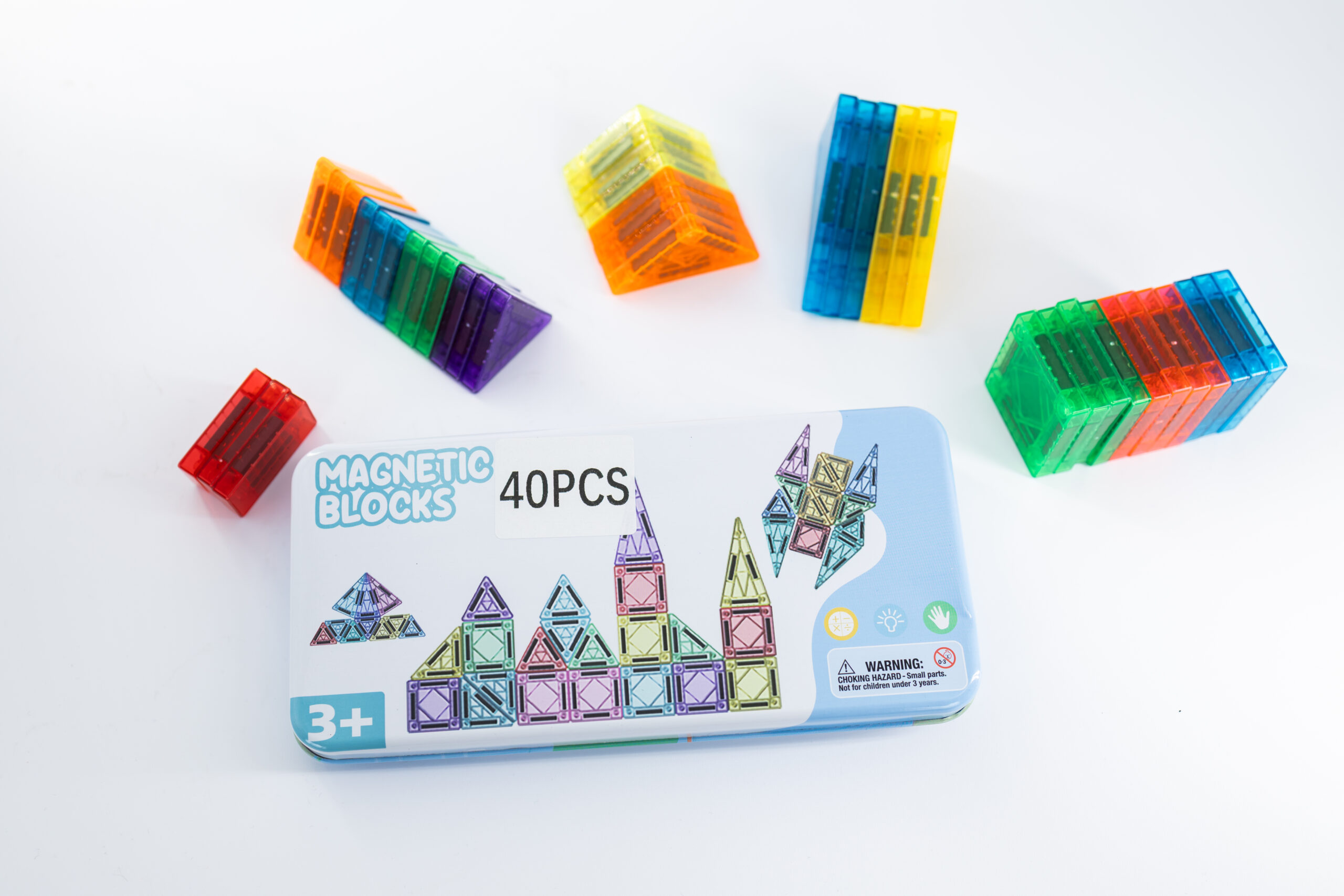 Losse magnetische bouwvormen uit de 40-delige set